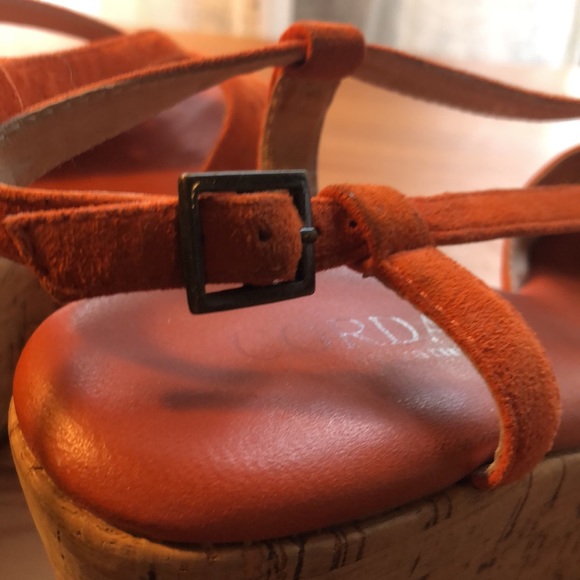 Cordani cork wedge suede sandals size 37 - Picture 4 of 7